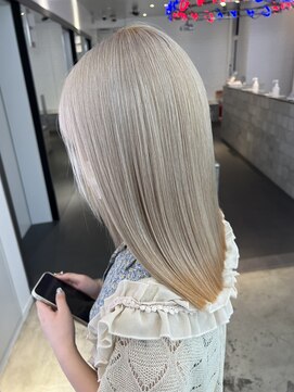 ゲーム 原宿店(GAME) ミルクティーベージュ/ダブルカラー/ケアブリーチ/髪質改善/原宿