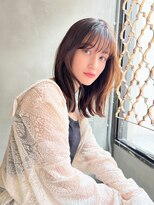 メーヴェ(Mowen) mowen×こなれミディアム×ココアブラウン×段カット