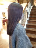 ヘアモード カクテル&nbsp;ディープパープル×ストレートボブ【ニシヤマ　ミホ】