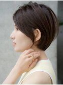 前髪なし大人ショートボブ20代30代40代【AIN.表参道】川原大地