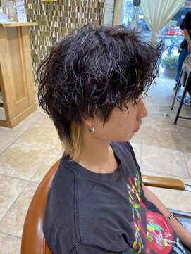 ネオリーブソラ 相模大野店(Neolive sola) メンズスパイラルパーマウルフ