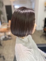 30代40代50代×ブルーグレージュ白髪ぼかし×マチルダボブ代官山