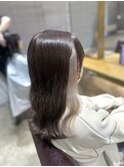 イヤリングホワイトベージュ【溝の口】