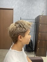 クレオ 福大通り店(CREO)&nbsp;スパイキーショート×ミルクティーベージュ