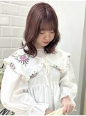 【haif】ピンクブラウン