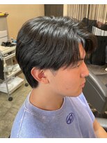 ジュンヌオム リンカラン(Jeune Homme LINGKARAN) センターパート×ウルフ×ニュアンスパーマ