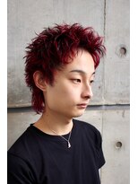 スパイキーショート　メンズショート　アップバング