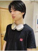ベリーショート/ダークアッシュ/ニュアンスパーマ/韓国マッシュ