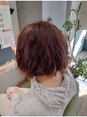 20代30代大人可愛いアッシュベージュくびれボブ耳掛け透明感