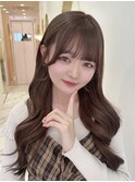 アイドルシースルー前髪 チョコレートベージュ *Lilme*