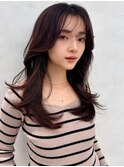 レイヤー/ネビージュ/韓国ヘア/イメチェン/縮毛矯正/中野/