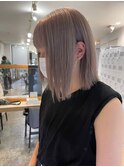 ミルクティーベージュカラーハイトーンカラーケアブリーチカラー