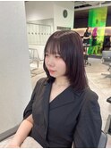 ダークラベンダー　ラベンダーカラー　レイヤーカット　YUKI