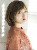 前髪カット髪質改善/小顔フェミニン◎ブリーチ/くすみベージュ