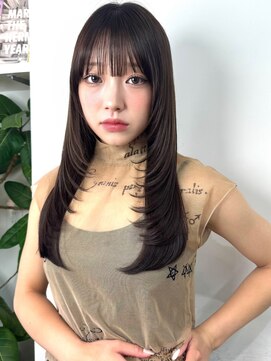 イヴォーク トーキョー(EVOKE TOKYO) 髪質改善ミディアムレイヤー艶髪カラー顔まわりレイヤー
