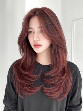 コア 梅田(Core) 黒髪　クラゲヘア　オリーブグレー　小顔　ココアベージュ