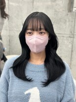 エヌアイ オモテサンドウ(ni omotesando) ミディアムレイヤーカット♪♪ くびれ韓国ヘア