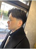 ナチュラルセンターパートパーマ