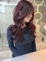 ラ キング(LA KING) 着物ヘア/大人ガーリー/ダークアッシュ/似合わせカット/栄