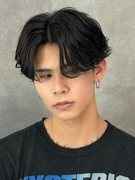 エルマーク 四条烏丸(L-MARK) センターパート/ニュアンスパーマ/ダウンパーマ/men's