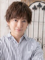 メンズヘア ビーセカンド 草加店(MENS HAIR B-2)&nbsp;20代30代ビジカジスーツ波巻きツイストスパイラルマッシュT草加