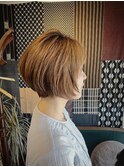 柔らかいショートボブ