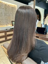 ヘアリゾート粋 ティガ 池袋店(tiga)&nbsp;透明感カラー/ブラウングレージュ/ストレートヘア