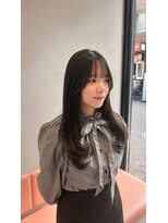 ロンドポレール 北千住(Lond polaire)&nbsp;ダークラベンダーグレージュレイヤーカット韓国巻き顔周りカット