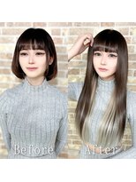 あるじゃんすー 仙台店 ショコラベージュ×ホワイトベージュ#シールエクステ#韓国#仙台