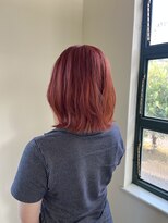 エクファ ヘア シェリル 草津 南草津店(ex-fa hair cherir)&nbsp;ミルクティーブロンド/ダークブルー/デジタルパーマ/南草津
