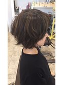 フェミニンショートボブ
