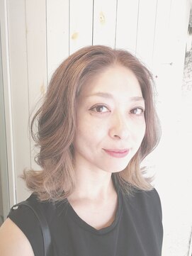 ピンク(PINK) 大人可愛い柔らか外ハネボブ！