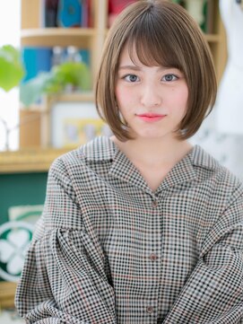 カバーヘア イヴ 戸頭店(COVER HAIR EVE) *EVE戸頭*ナチュラル可愛い♪小顔サラツヤ前下がりボブb