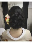 大人のシンプルまとめ髪