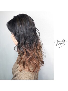 パドトロワ(Pas de trois) 新潟×グラデーションカラー×ロングレイヤー×春グレージュ