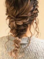 スーパーカット 元町店(SUPER CUT)&nbsp;ヘアセット　編みおろし　グラデーションカラー　バレイヤージュ