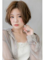 モッズヘア 越谷(mod's hair)&nbsp;透け感オリーブカラーxかきあげ前髪グラボブZ越谷20代30代40代