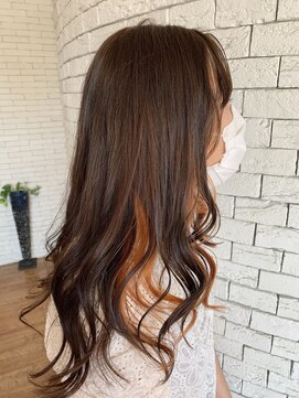 マール(marl) 【marl.】ベージュ×インナーオレンジ