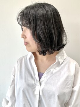 フォーク FOLK 【FOLK】似合わせカットで大人っぽく☆地毛でも透けるボブ♪