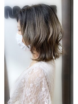 ニット 銀座(knit) 《knit銀座》大人可愛い20代30代40代ウルフショート丸み前下がり