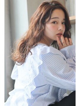 ドゥーク(dowku) ショコラブラウンなみなみウェーブ美シルエットセミロング