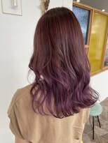 ヘアーディア みどり店(Hair...DiA)&nbsp;パープルガーネットのグラデーション