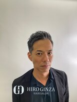 ヒロギンザ 上野店(HIRO GINZA) 前髪上げショートスタイルビジネスヘア