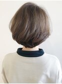 やわらか大人ショート☆明るめ白髪染め/ショートボブ/大人ヘア