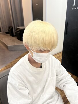 イニット 奈良新大宮(init.) 20代 30代 40代 モテ髪 ハイトーン マニッシュショート 髪質改善