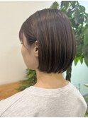 大人ヘルシースタイルショコラアッシュふんわりカールショート