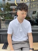 スペインカール フェードカット スキンフェード