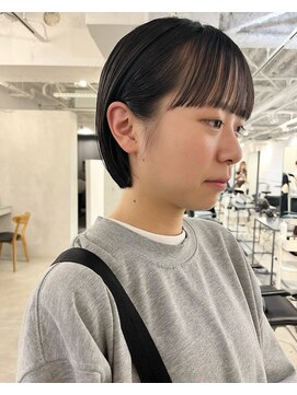 フォト イケブクロ(foto IKEBUKURO) ショート/ボブ/前髪カット/ブリーチなし×グレーベージュ[池袋]