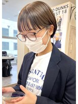 ソソ(soso)&nbsp;【soso 伊勢田】丸みショートボブ【横浜/ブリーチ】