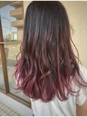 ピンクグラデーション